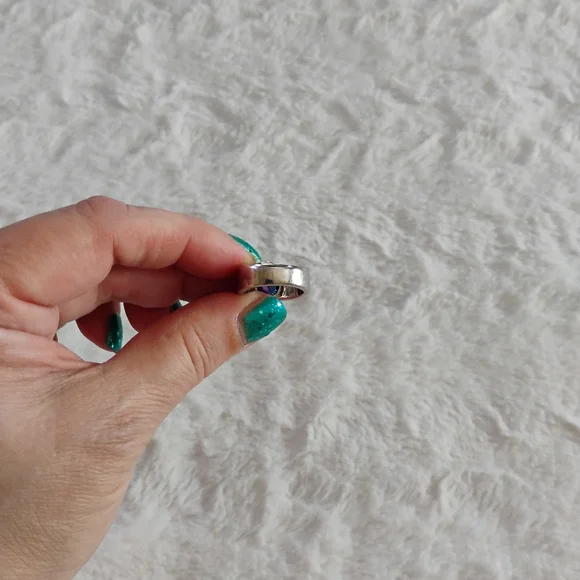 Sterling Silver Amethyst Opal Ring - Picture 5 of 6